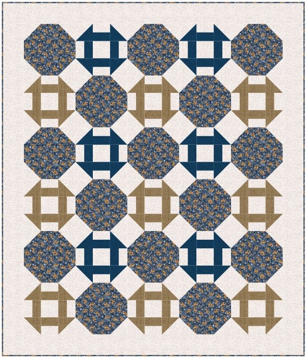 Dashing Through the Snow Quilt Kit - Choice FabricsFE-81098-001