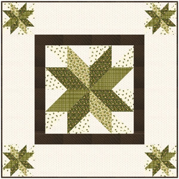 Fall Stars Quilt Kit - Choice FabricsFE-81103-001