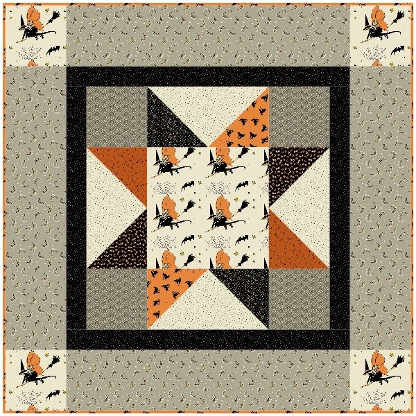All Hallows Eve Quilt Kit - Choice FabricsFE-81106-001