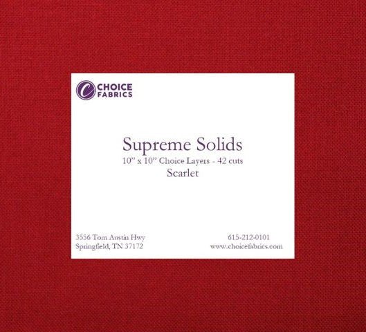 Supreme Solids - Scarlet - Choice FabricsFE-81200-003
