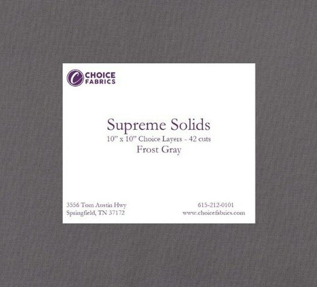 Supreme Solids - Frost Gray - Choice FabricsFE-81200-010