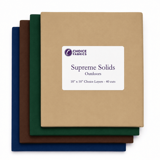 Supreme Solids - 10" Squares - Outdoors (40 Squares) - Choice FabricsFE-81200-019