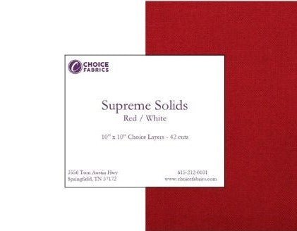 Supreme Solids - Red/White - Choice FabricsFE-81200-026