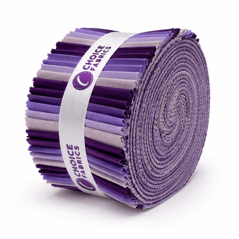 Supreme Solids - 2.5" Roll - Purple Haze (40 Strips) - Choice FabricsFE-HAZE-001