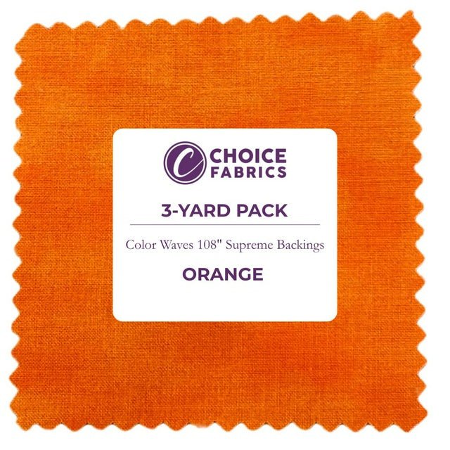 Color Waves 108" - Orange - Choice FabricsFF-63301-017