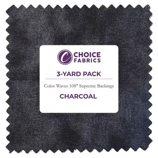 Color Waves 108" - Charcoal - Choice FabricsFF-63301-021