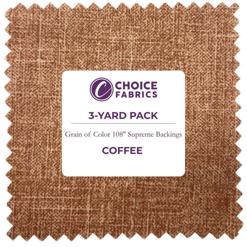 Grain of Color 108" - Coffee - Choice FabricsFF-63302-016