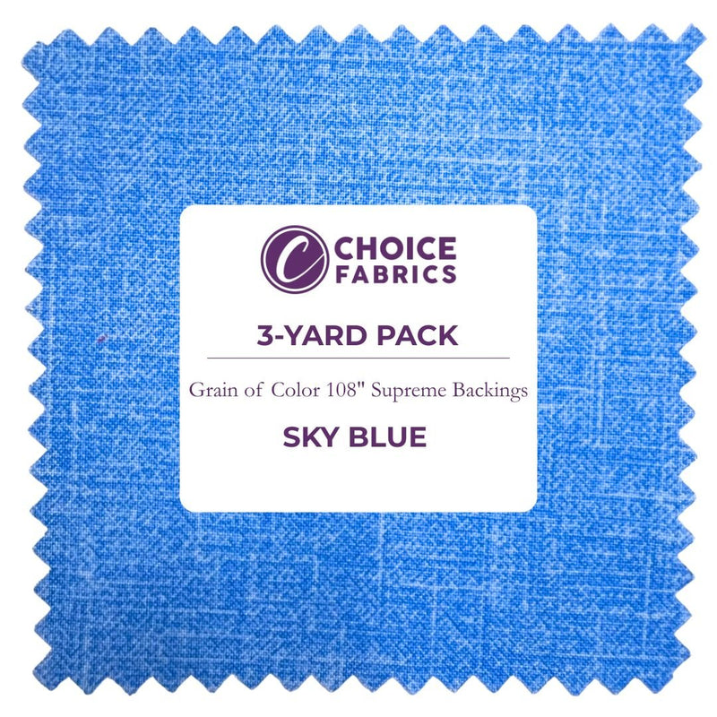 Grain of Color 108" - Sky Blue - Choice FabricsFF-63302-029