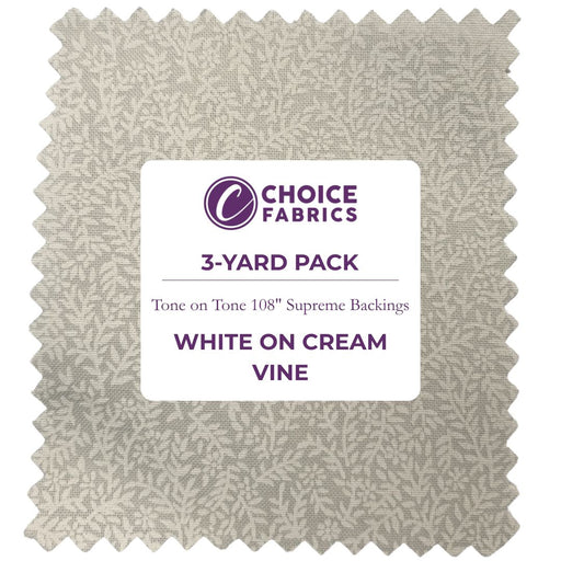 Supreme Tones 108 - White on Cream - Choice FabricsFF-63303-002