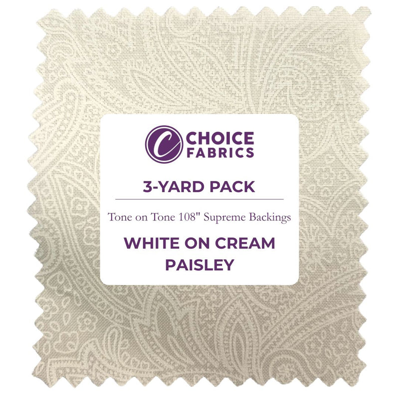 Supreme Tones 108 - White on Cream - Choice FabricsFF-63303-004