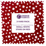Patriotic Stars 108" - Red/White - Choice FabricsFF-63305-200