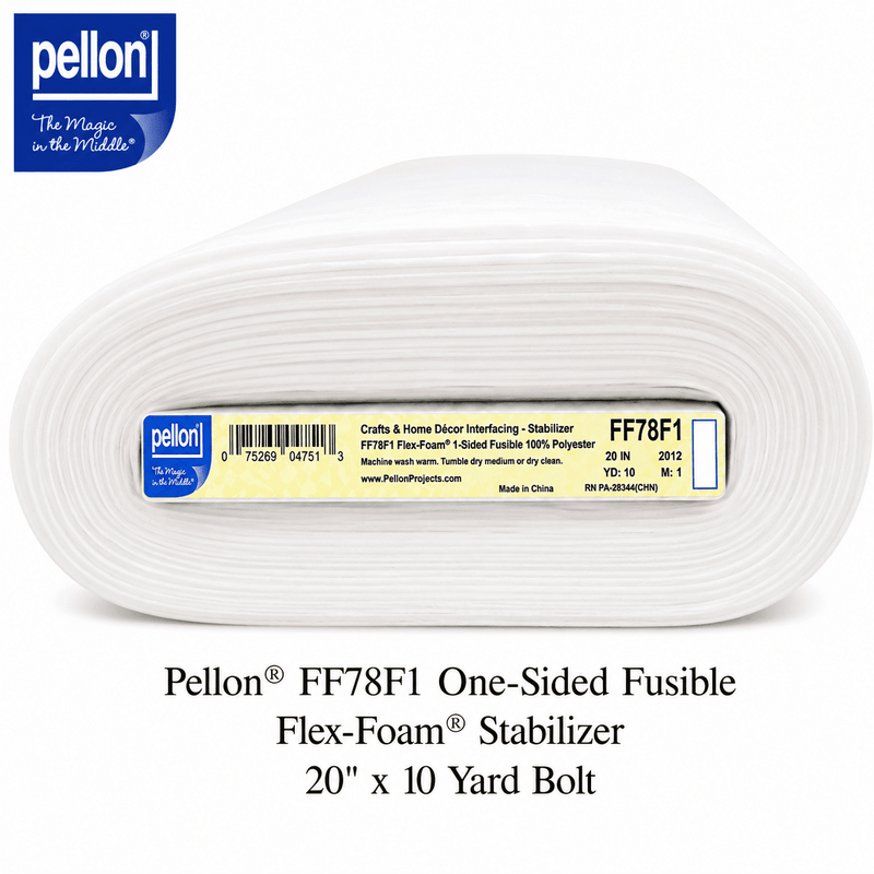 Pellon® FF78F1 One-Sided Fusible Flex-Foam Stabilizer – 20" x 10 Yard Bolt - Choice FabricsDSFF78F1-2010