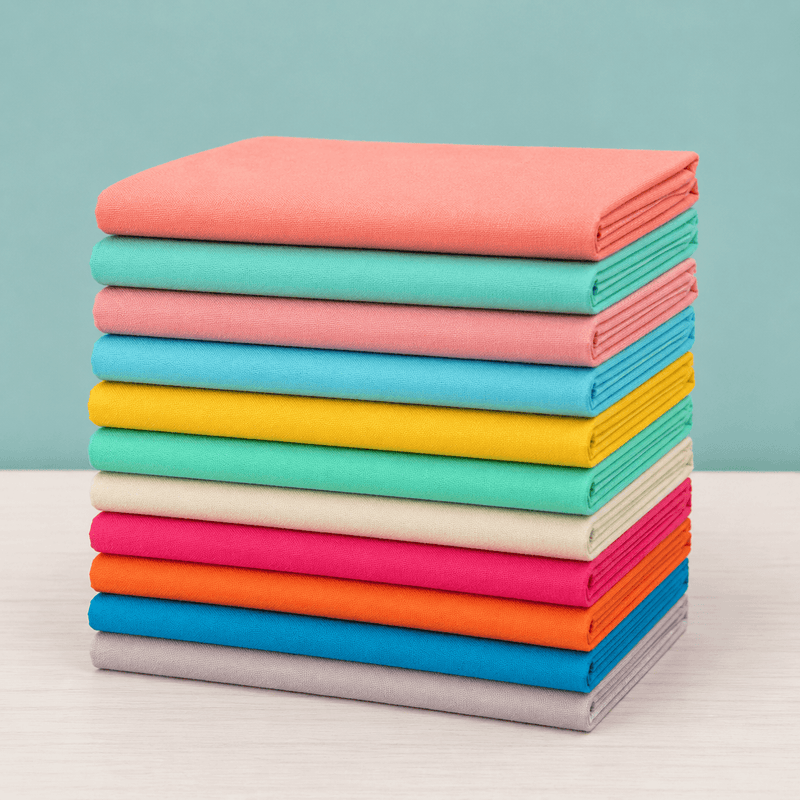 Supreme Solids - Fat Quarter Bundle - 12 pack (Pastels) - Choice FabricsFQ-62270-004