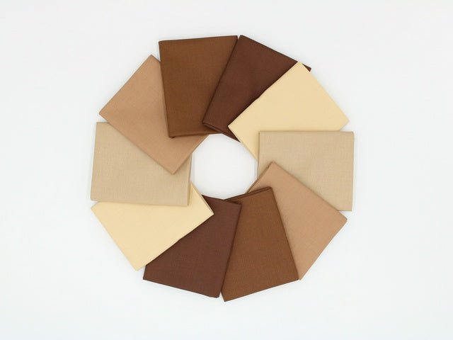 Supreme Solids - Fat Quarters - Browns