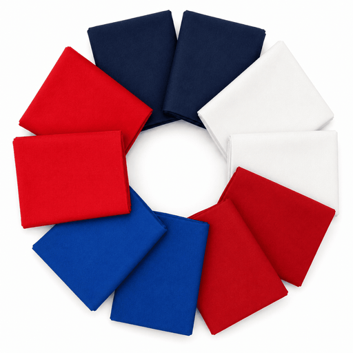 Supreme Solids - Fat Quarter Bundle - 10 pack (Patriotic) - Choice FabricsFQ-62274-009