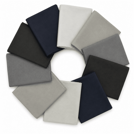 Supreme Solids - Fat Quarter Bundle - 10 pack (Thunderstorm Clouds) - Choice FabricsFQ-62274-014