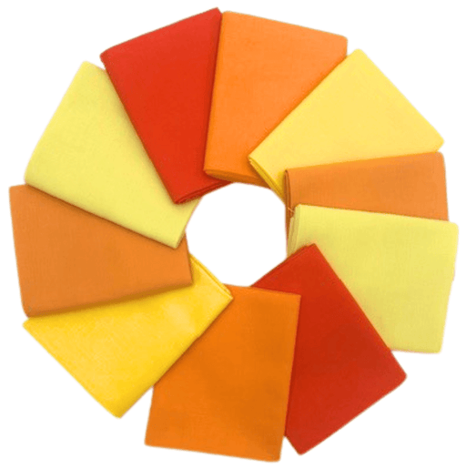 Supreme Solids - Fat Quarter Bundle - 10 pack (Citrus) - Choice FabricsFQ-62274-015