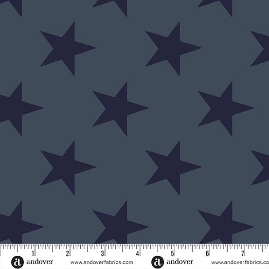 Faded Star Spangled Fredericksburg Revisited 108" Cotton Wideback Fabric per yard - Choice FabricsAW-10050-B1