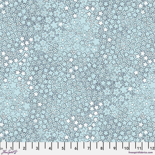 Flora Dora Seafoam Flourish And Bloom 44"/45" Cotton Fabric Per Yard - Choice FabricsPWHP006.SEAFOAM