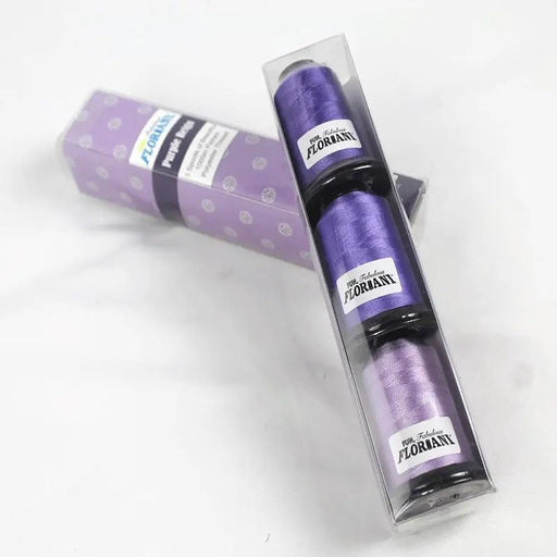 Floriani Thread 3 SPOOL SET - PURPLE REIGN PURPLE - Choice FabricsRNKDS-FSP-3PR