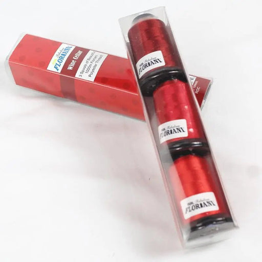 Floriani Thread 3 SPOOL SET - WINE CELLAR RED - Choice FabricsRNKDS-FSP-3WC