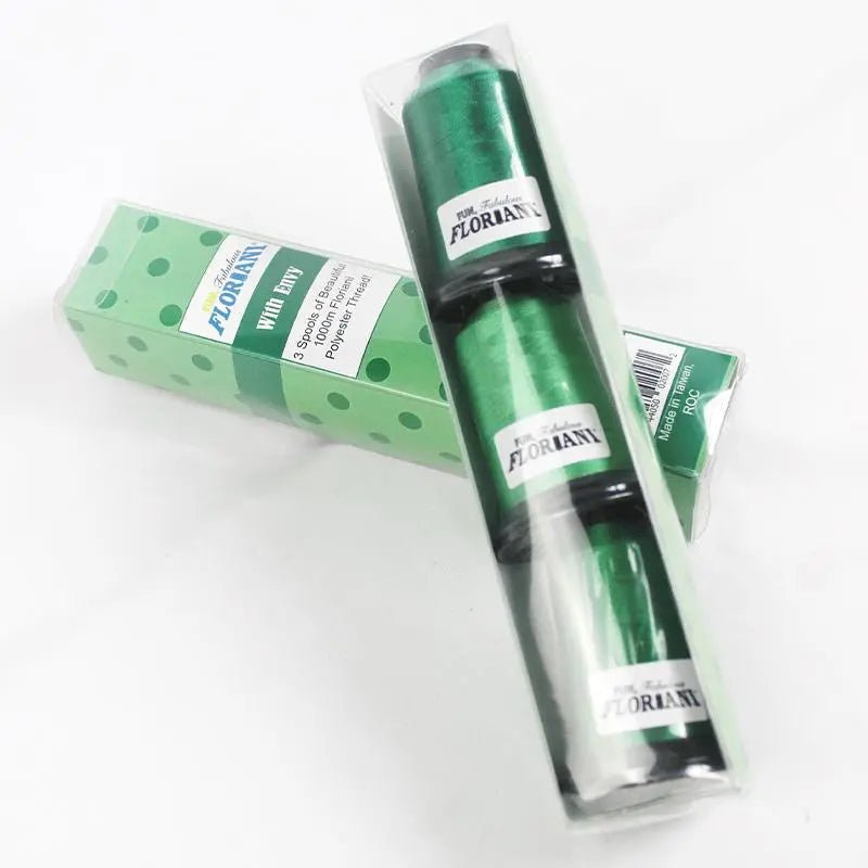 Floriani Thread 3 SPOOL SET - WITH ENVY GREEN - Choice FabricsRNKDS-FSP-3ENVY