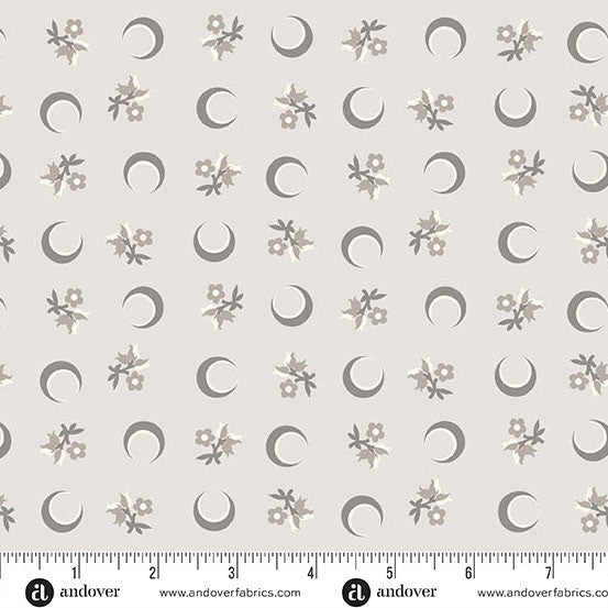 Flower Moon Gray Nightfall 44"/45" Cotton Fabric Per Yard - Choice FabricsA-10204-C