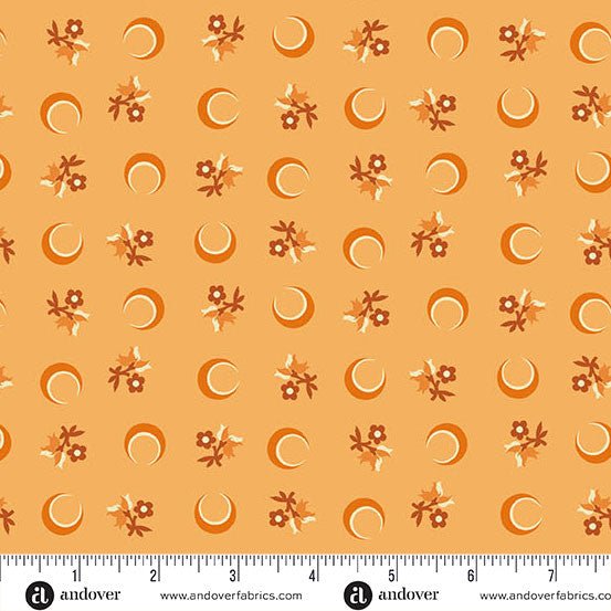 Flower Moon Orange Nightfall 44"/45" Cotton Fabric Per Yard - Choice FabricsA-10204-O