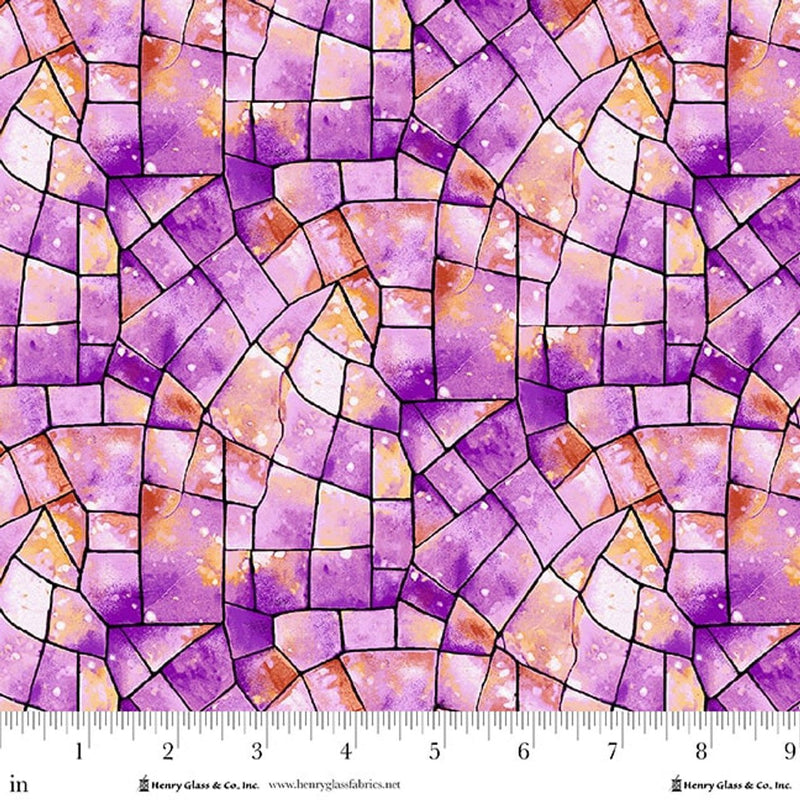 Fuchsia Kaleidoscope Stained Glass Cotton Wideback Fabric Per Yard - Choice FabricsKALEISDOSC108-2178-55