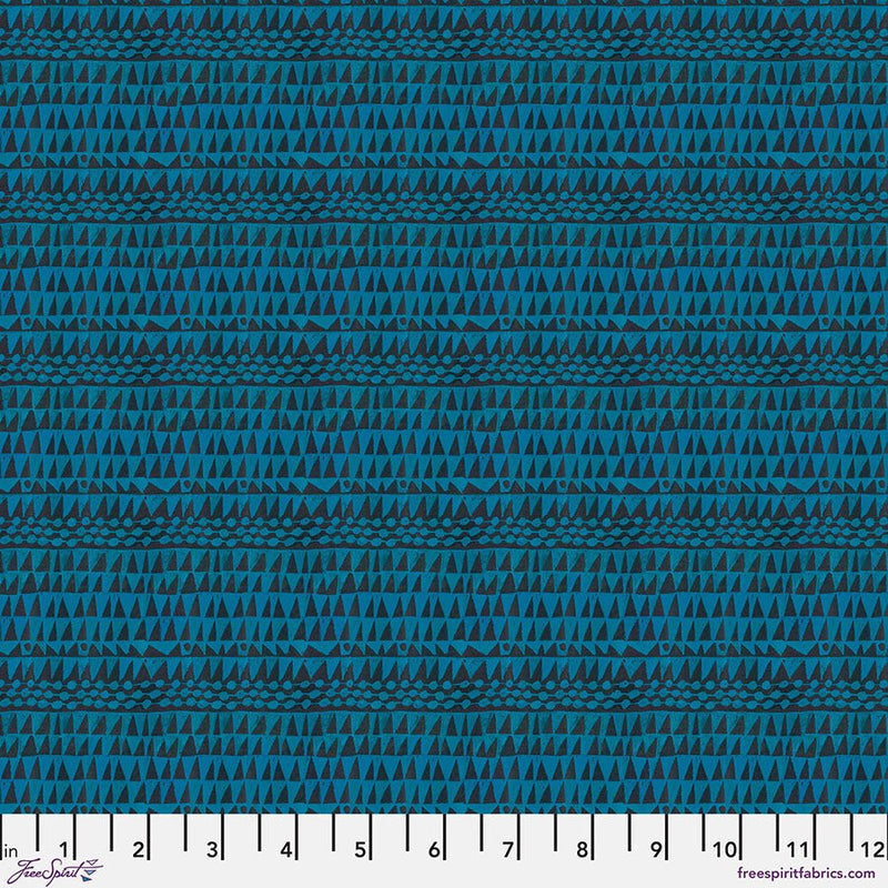 Geo Azure Cotton 44"/45" Fabric Per Yard - Choice FabricsPWCY009.AZURE