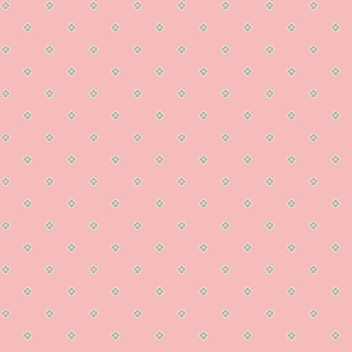 Geo Pink Meadow Blush 43"/44" Cotton Fabric Per Yard - Choice FabricsMAS11136-P