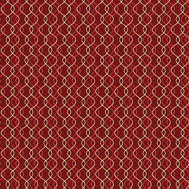 Geometric Metallic Red Merry Mix 43"/44" Cotton Fabric Per Yard - Choice FabricsMASM11117-R