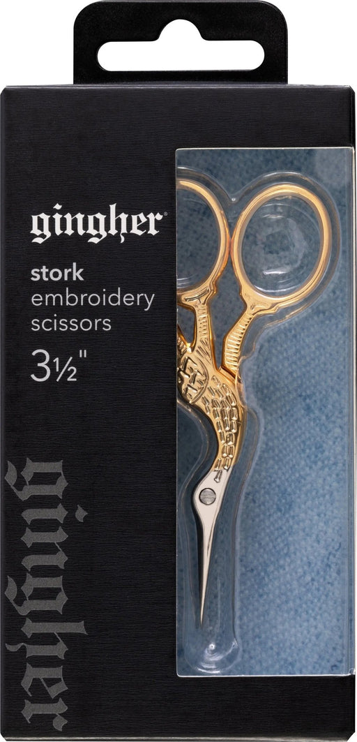 Gingher 3 1/2in Stork Embroidery Scissor - Choice FabricsCDS-220490