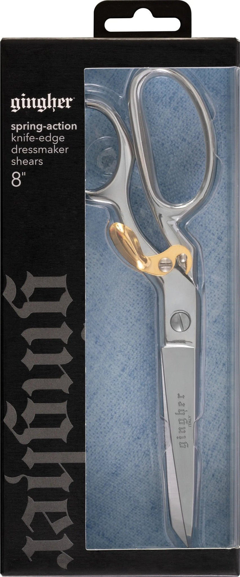 Gingher 8in Knife Edge Spring Action Dressmaker Shears - Choice FabricsCDS-220790