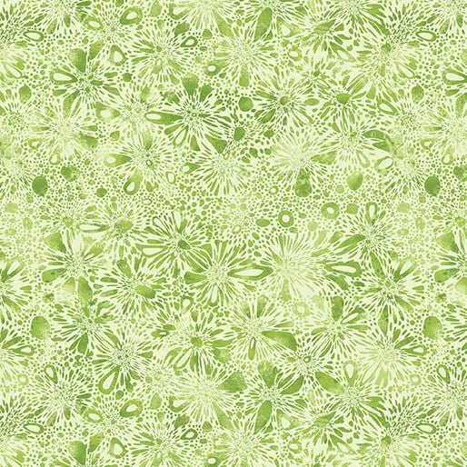 Go with the Flow Burst Medium Lime Cotton 44"/45" Fabric Per Yard - Choice Fabrics16745-43