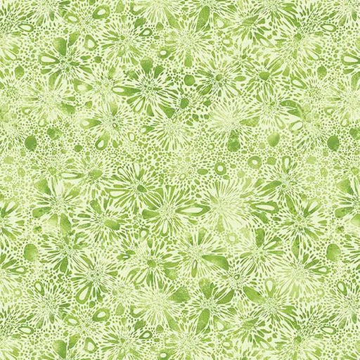 Go with the Flow Burst Medium Lime Cotton 44"/45" Fabric Per Yard - Choice Fabrics16745-43