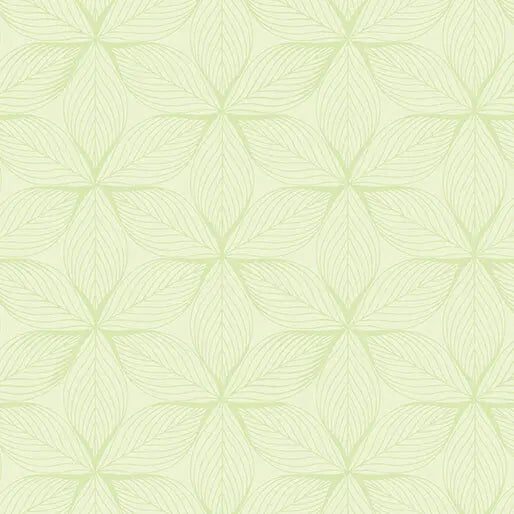 Go with the Flow Star Leaves Light Lime Cotton 44"/45" Fabric Per Yard - Choice Fabrics16747-40