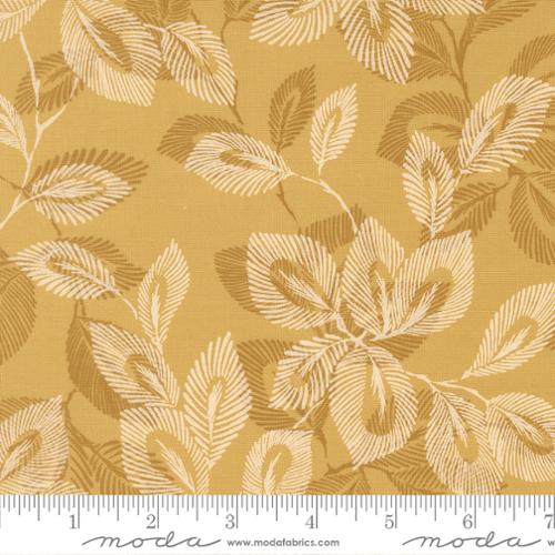Gold Arabesque Palm Honey Cotton 44"/45" Fabric Per Yard - Choice Fabrics33831-13