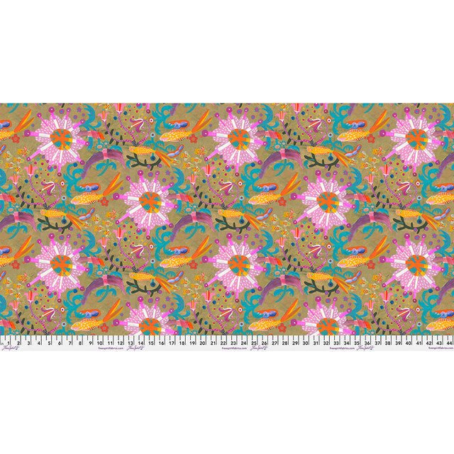 Goldfish Star Gold Colori Cotton 44"/45" Fabric Per Yard - Choice FabricsPWES043.GOLD