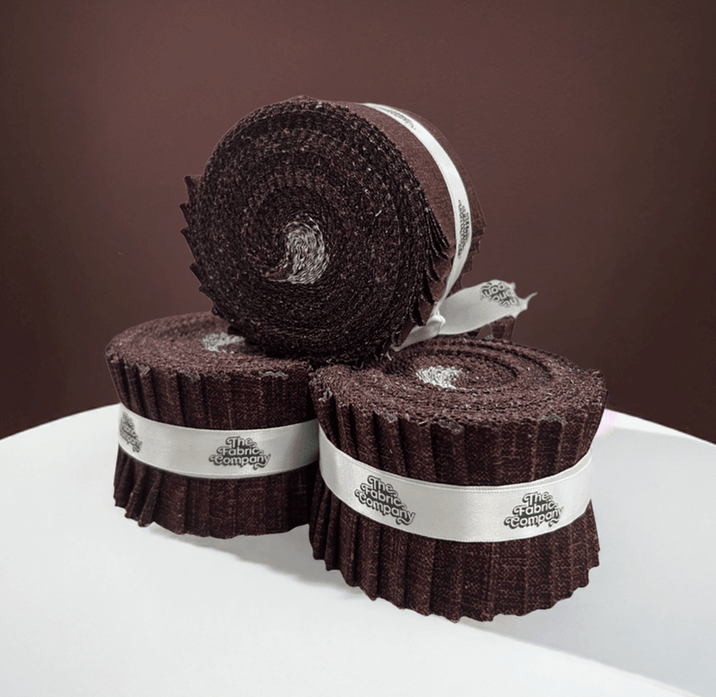 Grain of Color - 2.5" Roll - Chocolate (20 cuts) - Choice FabricsTFC-CHOC-001