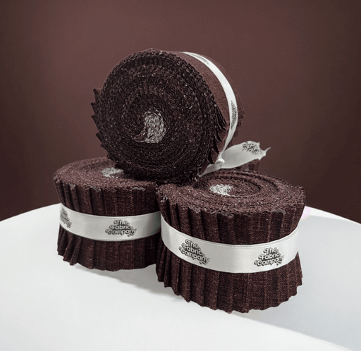 Grain of Color - 2.5" Roll - Chocolate (20 cuts) - Choice FabricsTFC-CHOC-001