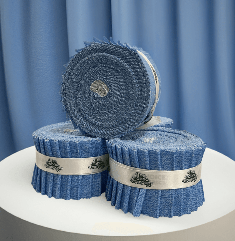 Grain of Color - 2.5" Roll - Light Blue (20 cuts) - Choice FabricsTFC-LTBLUE-001