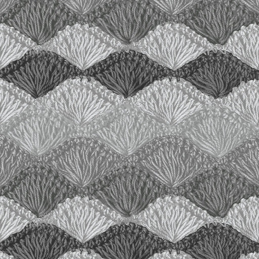 Gray Crochet Charcoal Shell Stitch Cotton Wideback Fabric Per Yard - Choice Fabrics1937-19