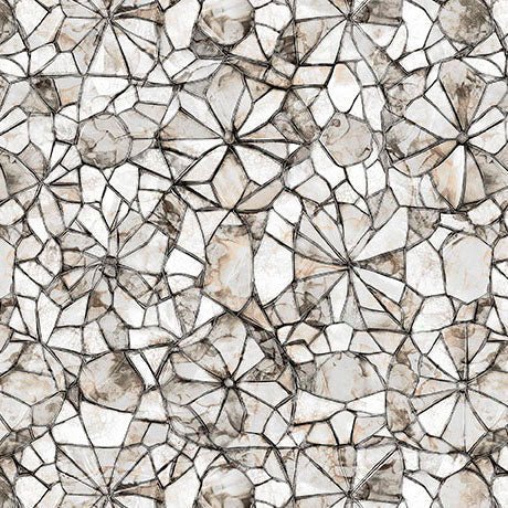 Gray Mosaic Blender Lumenique 44"/45" Cotton Fabric Per Yard - Choice Fabrics2600-31942-K