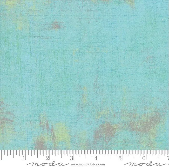 Green Aqua Grunge Basics Charmed 44"/45" Per Yard - Choice Fabrics30150-73