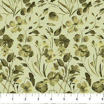 Green Vines Flourish Cotton 44"/45" Fabric Per Yard - Choice Fabrics91174-71