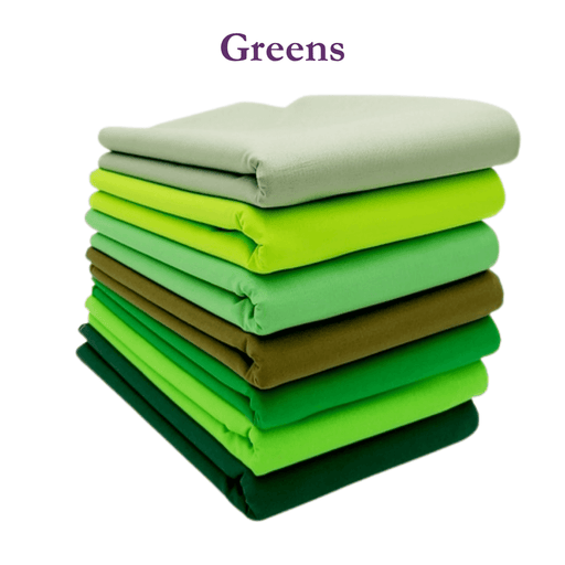 Supreme Solids - One Yard Bundle - 7 pack (Greens) - Choice FabricsFF-61291-003