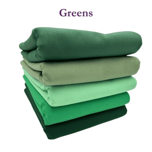 Supreme Solids - 5 - Yard Bundle - Greens - Choice FabricsFF-61291-010