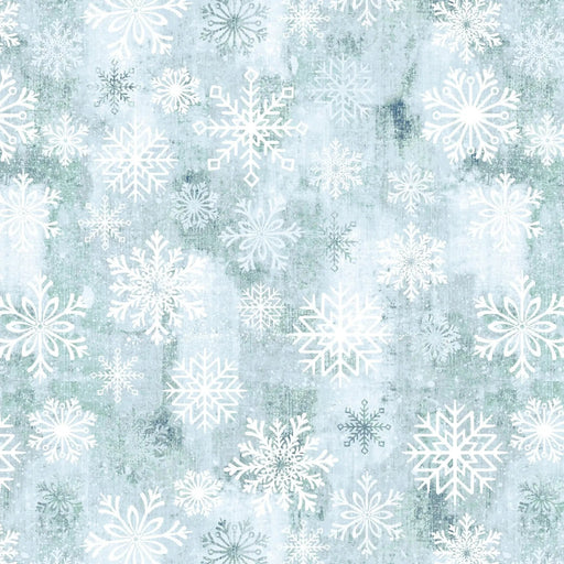 Grey Breeze Snowflake Toss Dot Cotton Wideback Fabric per yard - Choice FabricsSEF-8398-61