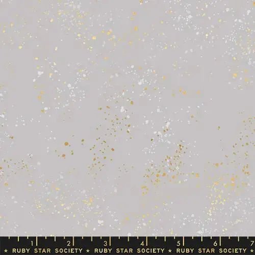 Grey Dove Speckled Metallic Cotton Wideback Fabric per yard - Choice FabricsRS5055-59M